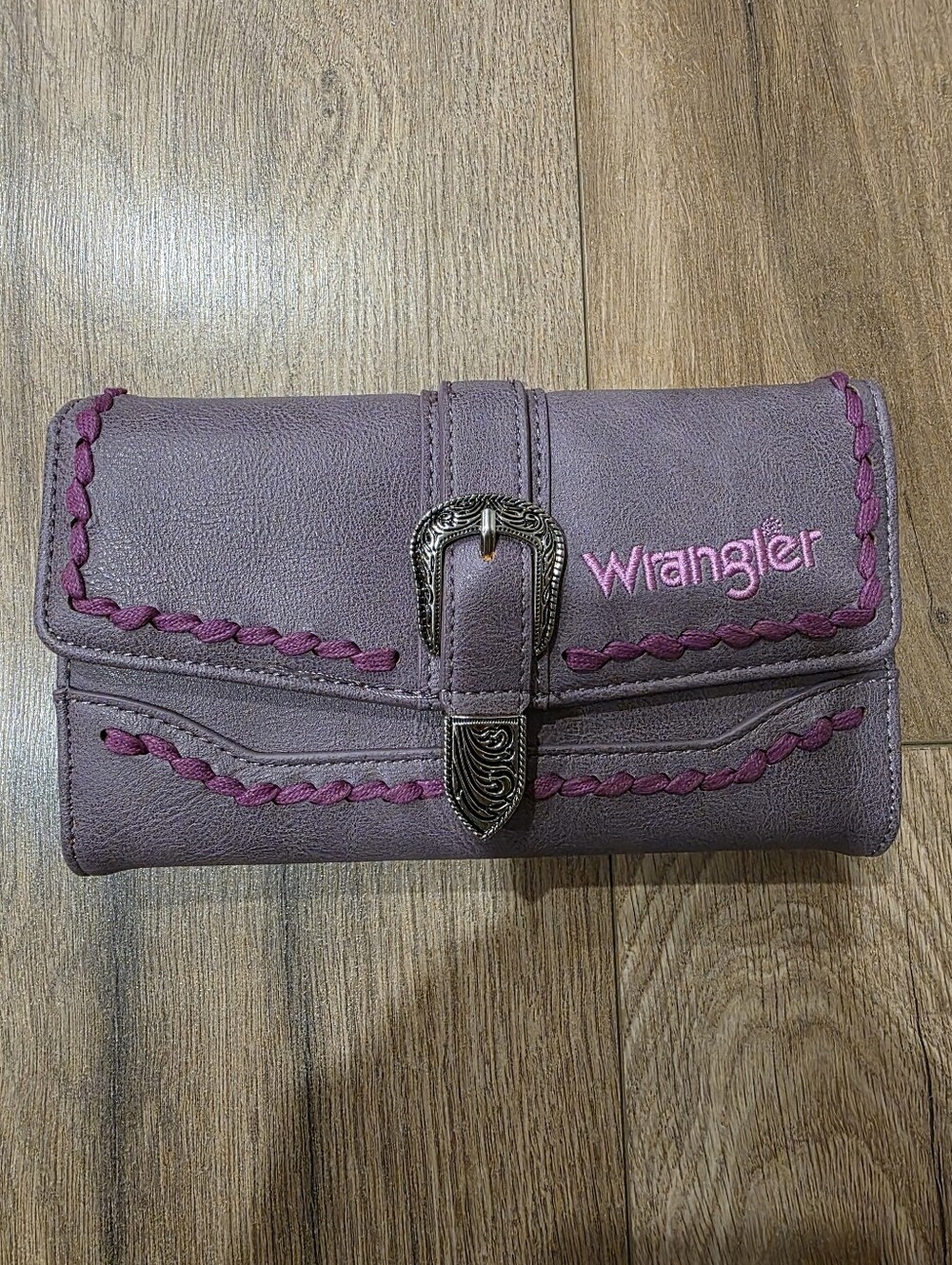 Wrangler Lavender Western Wallet - Picture 3 of 5